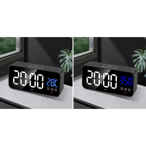 Multifunctional LED Alarm Clock - USB & Battery Powered (WNDR24736) - Image 4