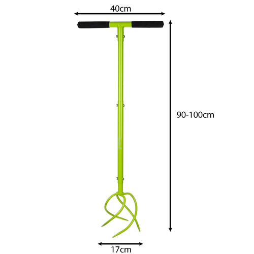 Manual Garden Cultivator & Soil Aerator – Adjustable Handle Tiller Tool for Loosening (WNDR25319) - Image 9