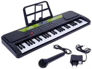 54-Key Electronic Keyboard for Kids with Microphone, Sheet Music Stand & LED Display