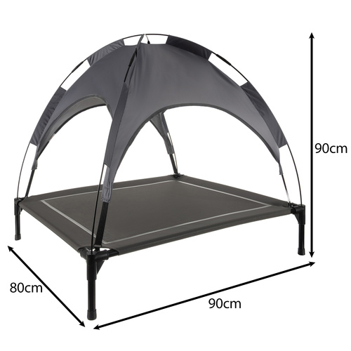 PURLOV XXL Covered Raised Dog Bed - Waterproof, UV-Resistant Canopy (WNDR25428) - Image 15