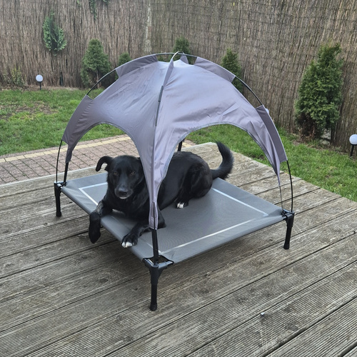 PURLOV XXL Covered Raised Dog Bed - Waterproof, UV-Resistant Canopy (WNDR25428) - Image 4