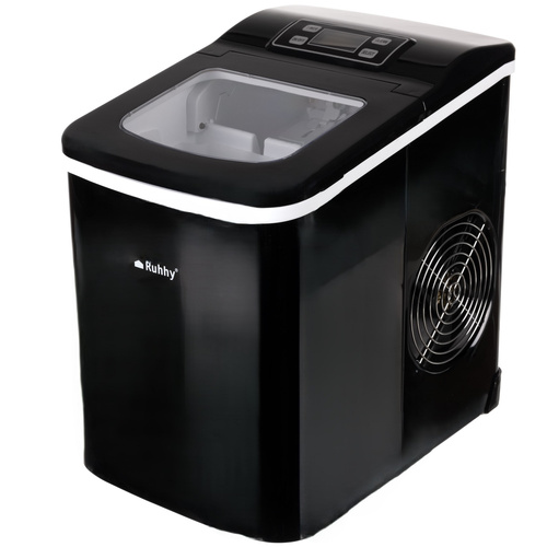 RUHHY Ice Maker 12kg/24h - Home Ice Cube Machine with Timer, Display and 2 Cube Sizes (WNDR25565) - Image 11