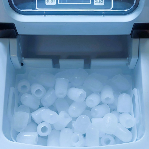 RUHHY Ice Maker 12kg/24h - Home Ice Cube Machine with Timer, Display and 2 Cube Sizes (WNDR25565) - Image 3