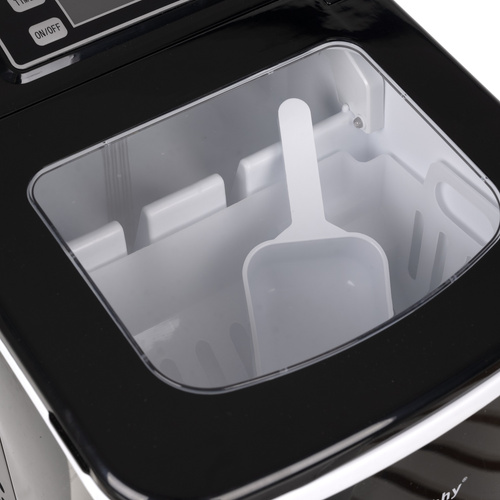RUHHY Ice Maker 12kg/24h - Home Ice Cube Machine with Timer, Display and 2 Cube Sizes (WNDR25565) - Image 5