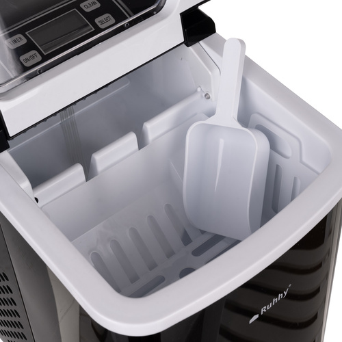 RUHHY Ice Maker 12kg/24h - Home Ice Cube Machine with Timer, Display and 2 Cube Sizes (WNDR25565) - Image 7