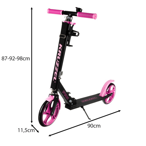 Foldable City Scooter for Kids – 200mm Wheels, Adjustable Handlebar, Foot Brake WNDR18112) - Image 15