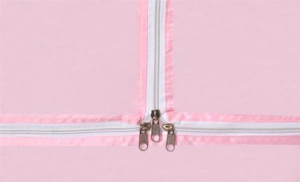 Stainless Steel Playpen with Transparent Mesh – Light Pink - Image 2