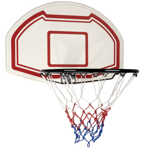 TRIZAND Hanging Basketball Hoop Set - 73x49 cm Backboard + 45 cm Rim - Door Mount (WNDR24335)