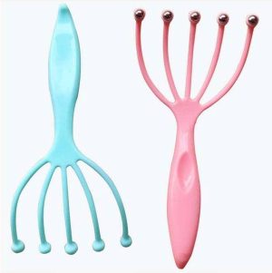 Ergonomic Five-Finger Head Massager – Relaxing Scalp Stimulator for Stress Relief (EDC)
