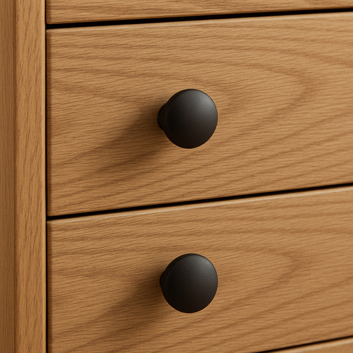 RUHHY Furniture Handle Knobs – 10pcs 30mm Matte Black Knobs for Cabinets and Drawers (WNDR25679) - Image 3