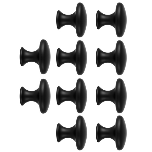RUHHY Furniture Handle Knobs – 10pcs 30mm Matte Black Knobs for Cabinets and Drawers (WNDR25679) - Image 10