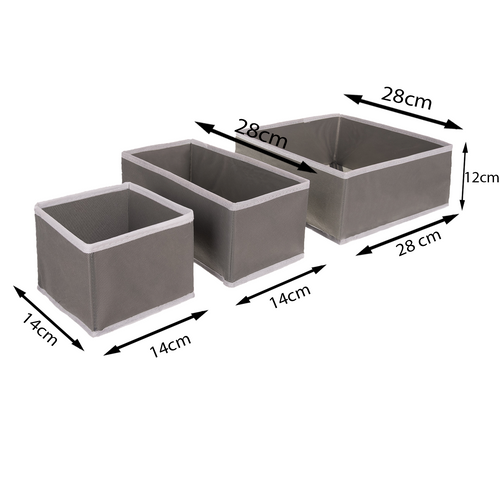 RUHHY Drawer Organizer for Underwear, Socks, and Accessories – Complete Set of 6 Containers (WNDR25764) - Image 10