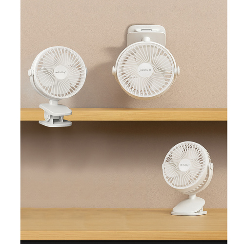 Wireless Clip Fan with USB-C Charging – 3-in-1 White Desk & Portable Fan by RUHHY (WNDR25566) - Image 4