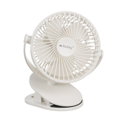 Wireless Clip Fan with USB-C Charging – 3-in-1 White Desk & Portable Fan by RUHHY (WNDR25566) - Image 9