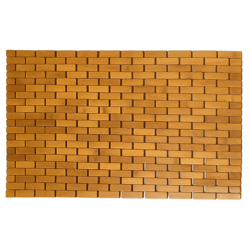 RUHHY Bamboo Bathroom Mat 80x50 cm | Waterproof, Anti-Slip Shower Rug (WNDR26048) - Image 12