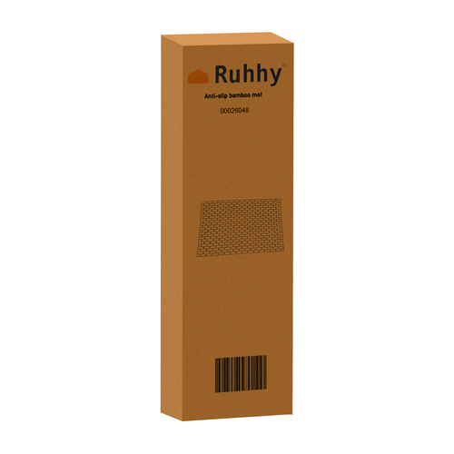 RUHHY Bamboo Bathroom Mat 80x50 cm | Waterproof, Anti-Slip Shower Rug (WNDR26048) - Image 13