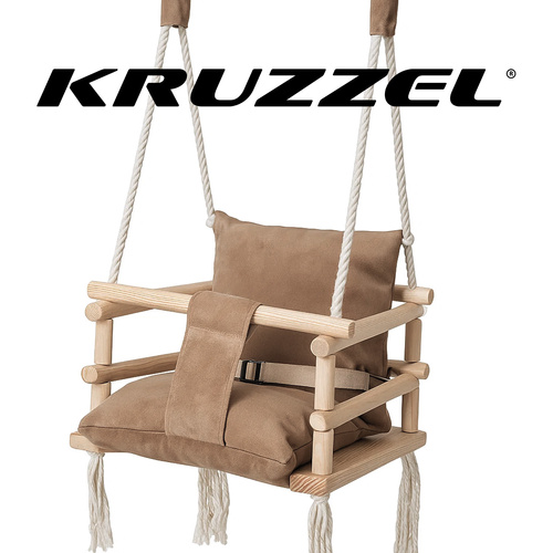 Children's Indoor Swing – Safe & Stylish Hanging Seat – KRUZZEL (WNDR26685) - Image 7