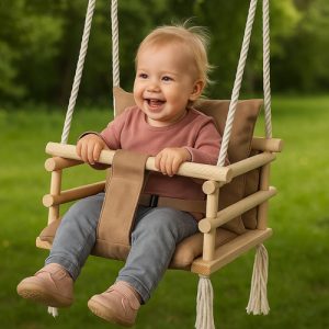 Children's Indoor Swing – Safe & Stylish Hanging Seat – KRUZZEL (WNDR26685)