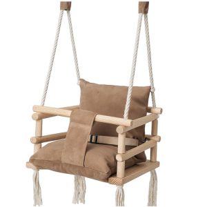 Children's Indoor Swing – Safe & Stylish Hanging Seat – KRUZZEL (WNDR26685)