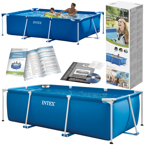 Large Rectangular Frame Garden Pool 300 x 200 x 75 cm – INTEX 28272 (WNDR25169)