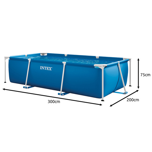 Large Rectangular Frame Garden Pool 300 x 200 x 75 cm – INTEX 28272 (WNDR25169) - Image 6