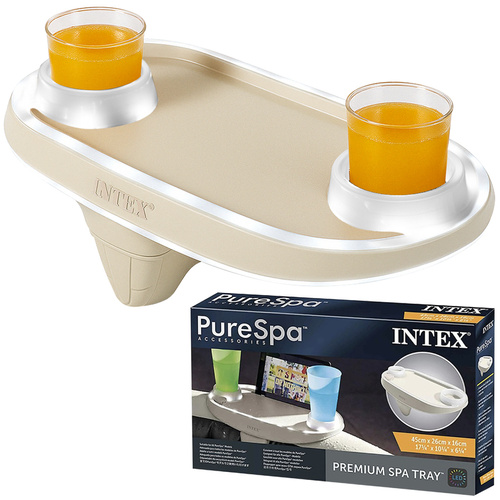 Intex 28520 LED Shelf for SPA – Drink & Device Holder with Soft Illumination (WNDR25195)