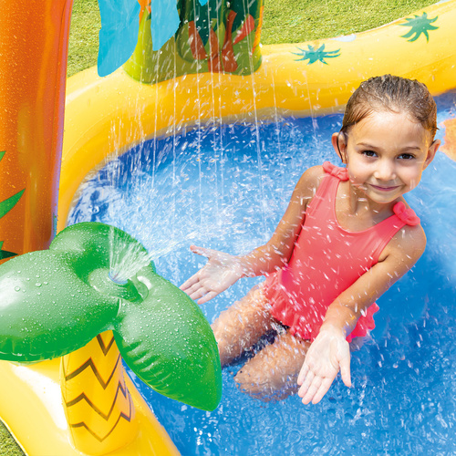 Intex 57444 Water Playground – 5 in 1 Pool, Slide, Fountain, Water Curtain & Basketball (WNDR25167) - Image 6