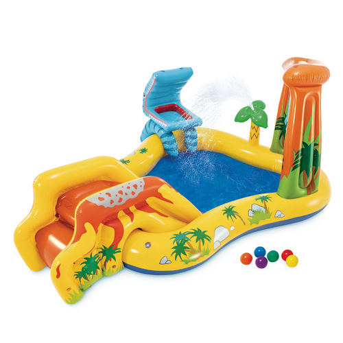 Intex 57444 Water Playground – 5 in 1 Pool, Slide, Fountain, Water Curtain & Basketball (WNDR25167) - Image 7