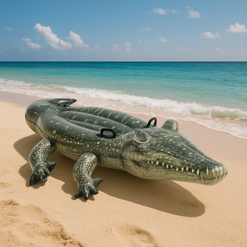 Intex 57551 Crocodile Inflatable Pool Mattress – Fun & Safe Water Ride for Kids (WNDR25162) - Image 2