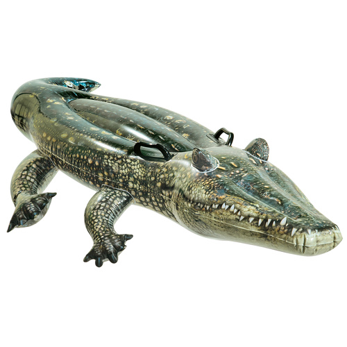 Intex 57551 Crocodile Inflatable Pool Mattress – Fun & Safe Water Ride for Kids (WNDR25162)