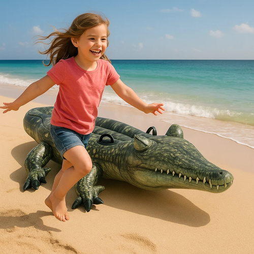 Intex 57551 Crocodile Inflatable Pool Mattress – Fun & Safe Water Ride for Kids (WNDR25162) - Image 9