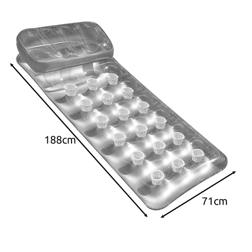 INTEX 58894 Inflatable Mattress with Headrest – Silver Water Lounger for Adults (WNDR25158) - Image 6