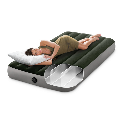 Intex 64170 Inflatable Velvet Tourist Mattress – Single-Person Comfort Anywhere (WNDR25196) - Image 7