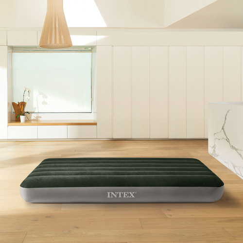 Intex 64170 Inflatable Velvet Tourist Mattress – Single-Person Comfort Anywhere (WNDR25196) - Image 11