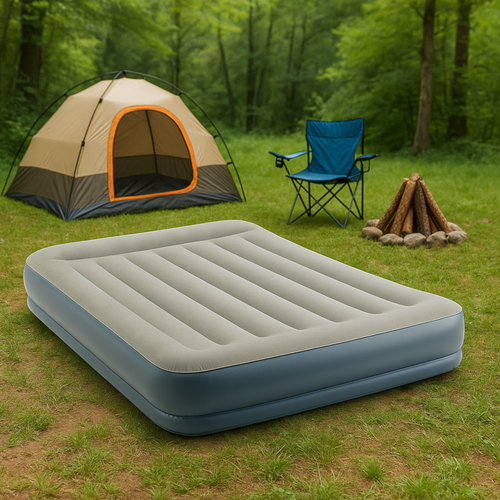 Intex 64118 Double Inflatable Mattress with Built-In Pump (WNDR25197) - Image 3