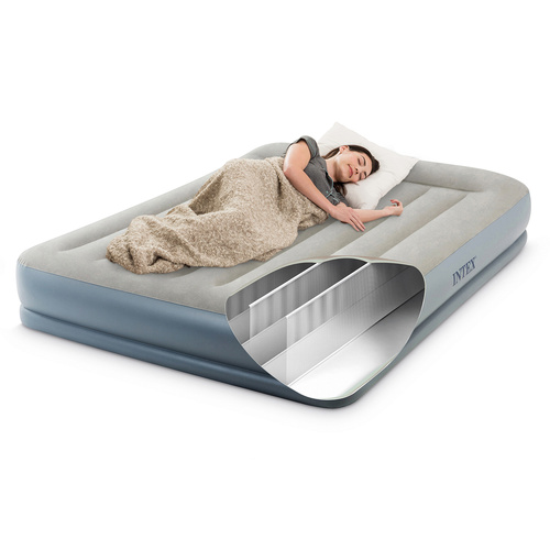 Intex 64118 Double Inflatable Mattress with Built-In Pump (WNDR25197) - Image 4