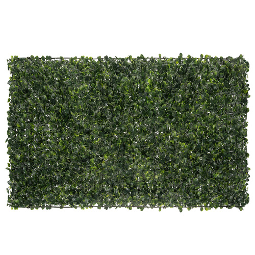 Artificial Boxwood Hedge Panel 60×40 cm – Decorative Fence Mat for Balcony and Walls (WNDR25390) - Image 8
