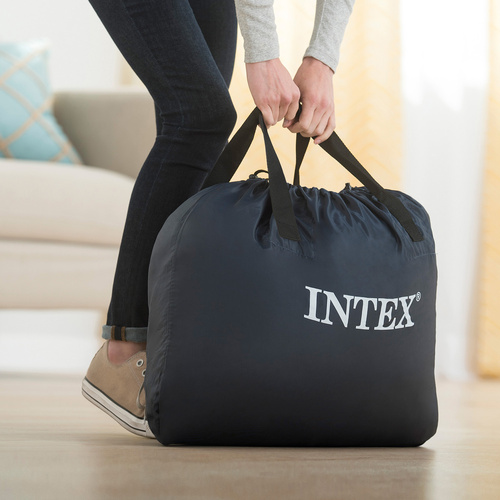 Intex 64428 Inflatable Double Air Mattress with Built-In Pump and Carry Bag (WNDR25198) - Image 6