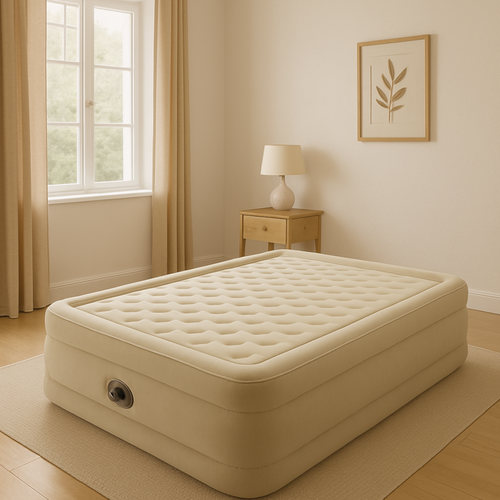 Intex 64428 Inflatable Double Air Mattress with Built-In Pump and Carry Bag (WNDR25198) - Image 7