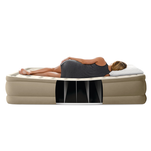 Intex 64428 Inflatable Double Air Mattress with Built-In Pump and Carry Bag (WNDR25198) - Image 8