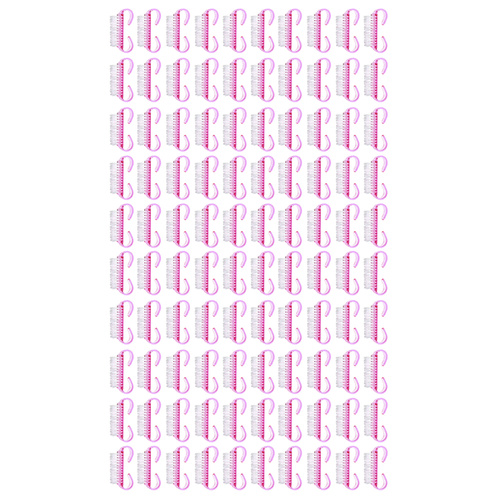 Nail & Dust Brush Set – 100 Disposable Manicure Brushes with Zippered Cosmetic Bag (WNDR25731) - Image 9