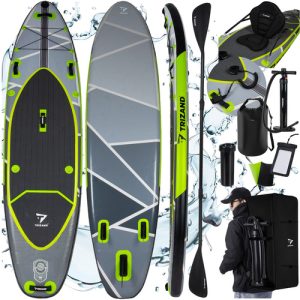 TRIZAND 350 cm Inflatable SUP Board Set – Paddle, Seat, Pump + Free Travel Kit (WNDR25259)