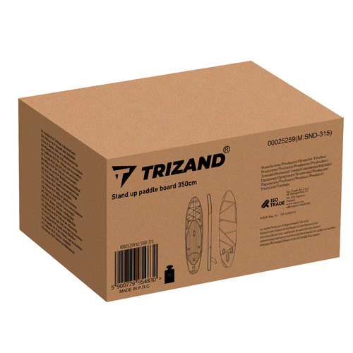 TRIZAND 350 cm Inflatable SUP Board Set – Paddle, Seat, Pump + Free Travel Kit (WNDR25259) - Image 4