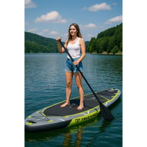 TRIZAND 350 cm Inflatable SUP Board Set – Paddle, Seat, Pump + Free Travel Kit (WNDR25259)