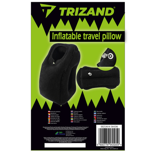 TRIZAND Inflatable Travel Pillow – Ergonomic, Large & Comfortable for Planes, Trains, Cars, and Buses (WNDR25346) - Image 11