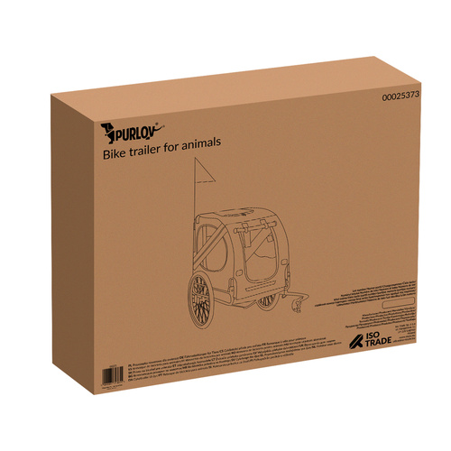 PURLOV Large Bicycle Trailer for Dogs – Safe & Comfortable Pet Transport (WNDR25373) - Image 6