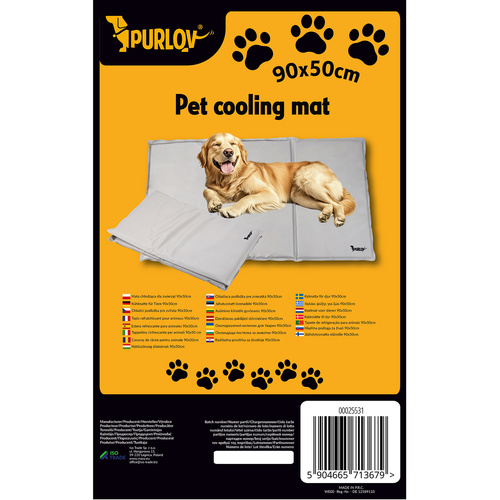 XL 90x50cm Cooling Gel Mat for Dogs & Cats – Foldable, Waterproof, Gray – by PURLOV (WNDR25531) - Image 12