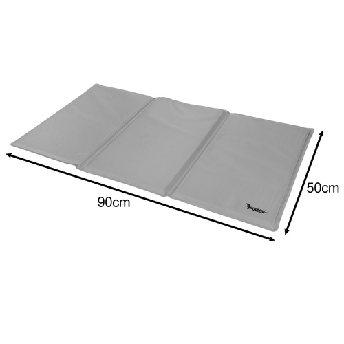 XL 90x50cm Cooling Gel Mat for Dogs & Cats – Foldable, Waterproof, Gray – by PURLOV (WNDR25531) - Image 8