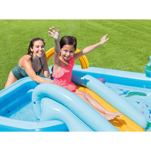 INTEX 57161 Inflatable Water Playground – Garden Pool with Slide & Fountain (WNDR25166) - Image 6