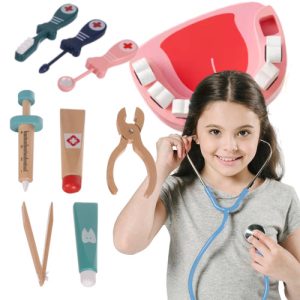 Children's Medical Set – Little Doctor Dentist & First Aid Kit by KRUZZEL (WNDR24782)